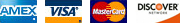 Amex | Visa | MasterCard | Discover